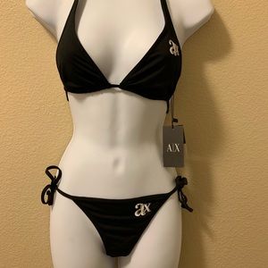 Armani Exchange black bikini